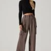 Pleated Wide Leg Cargo Pants 1 Pleated Wide Leg Cargo Pants -Astr The Label Shop AP7310 WARMGREY 3