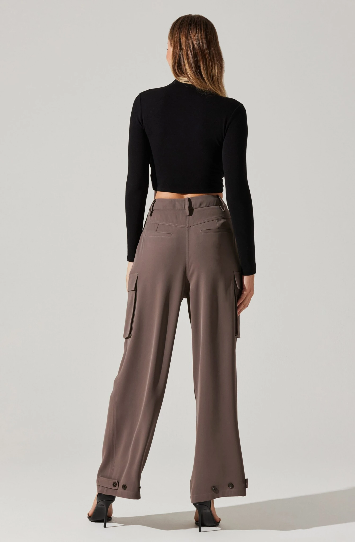 Pleated Wide Leg Cargo Pants 8 Pleated Wide Leg Cargo Pants - Image 6
