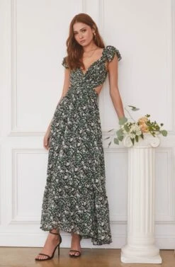 Primrose Floral Strappy Back Maxi Dress -Astr The Label Shop ASTR FALL23 ASSETS 1844