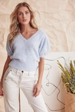 Alina Puff Sleeve Sweater 16 Alina Puff Sleeve Sweater -Astr The Label Shop ASTR RESORT20 LB 13086