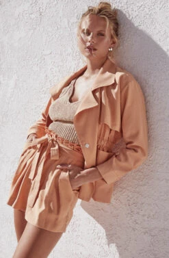 Pacific Pleated Tie Waist Shorts 14 Pacific Pleated Tie Waist Shorts -Astr The Label Shop ASTR SPR21 PT2 8097