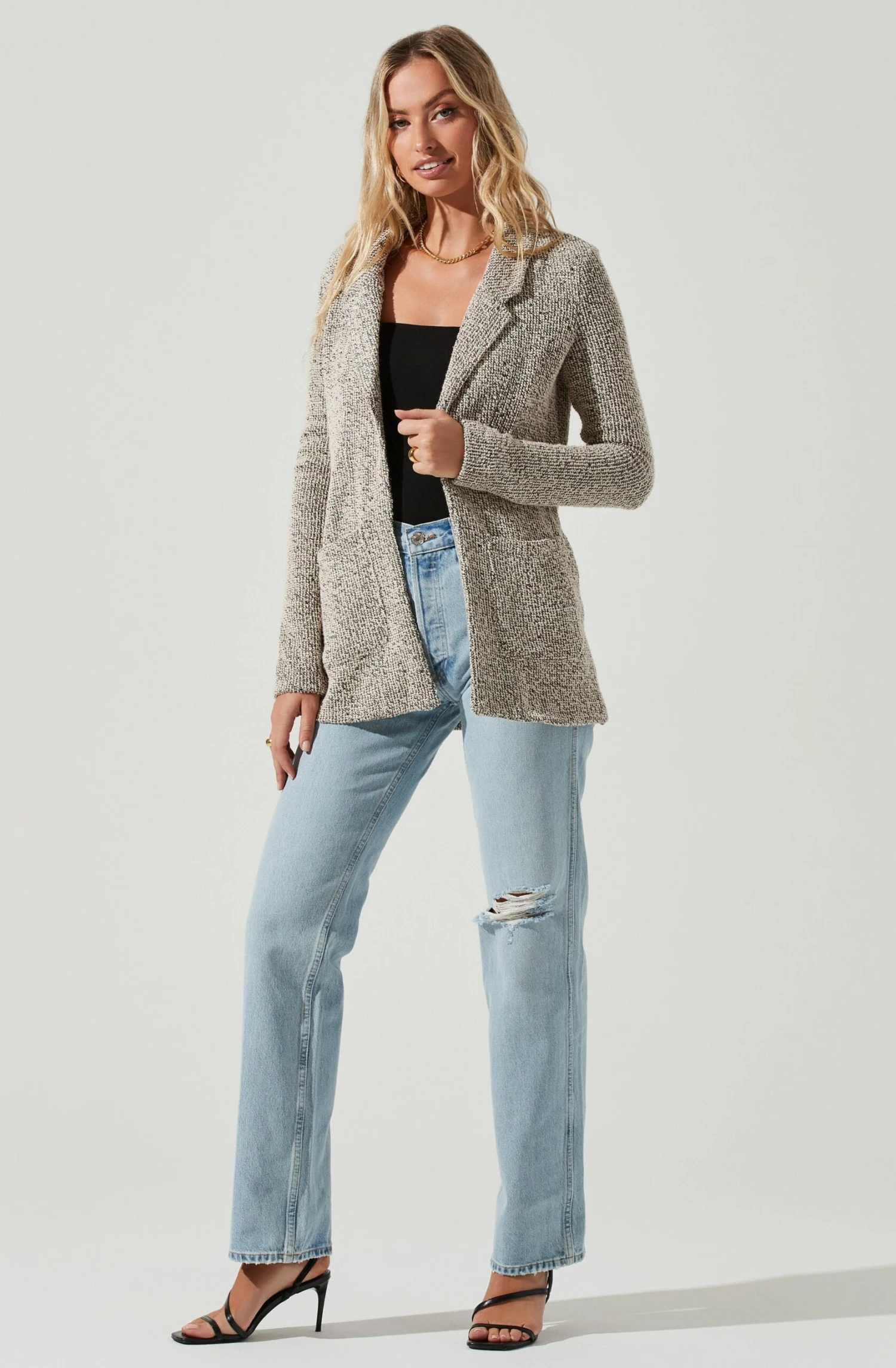 Tweed Oversized Blazer 4 Tweed Oversized Blazer - Image 2