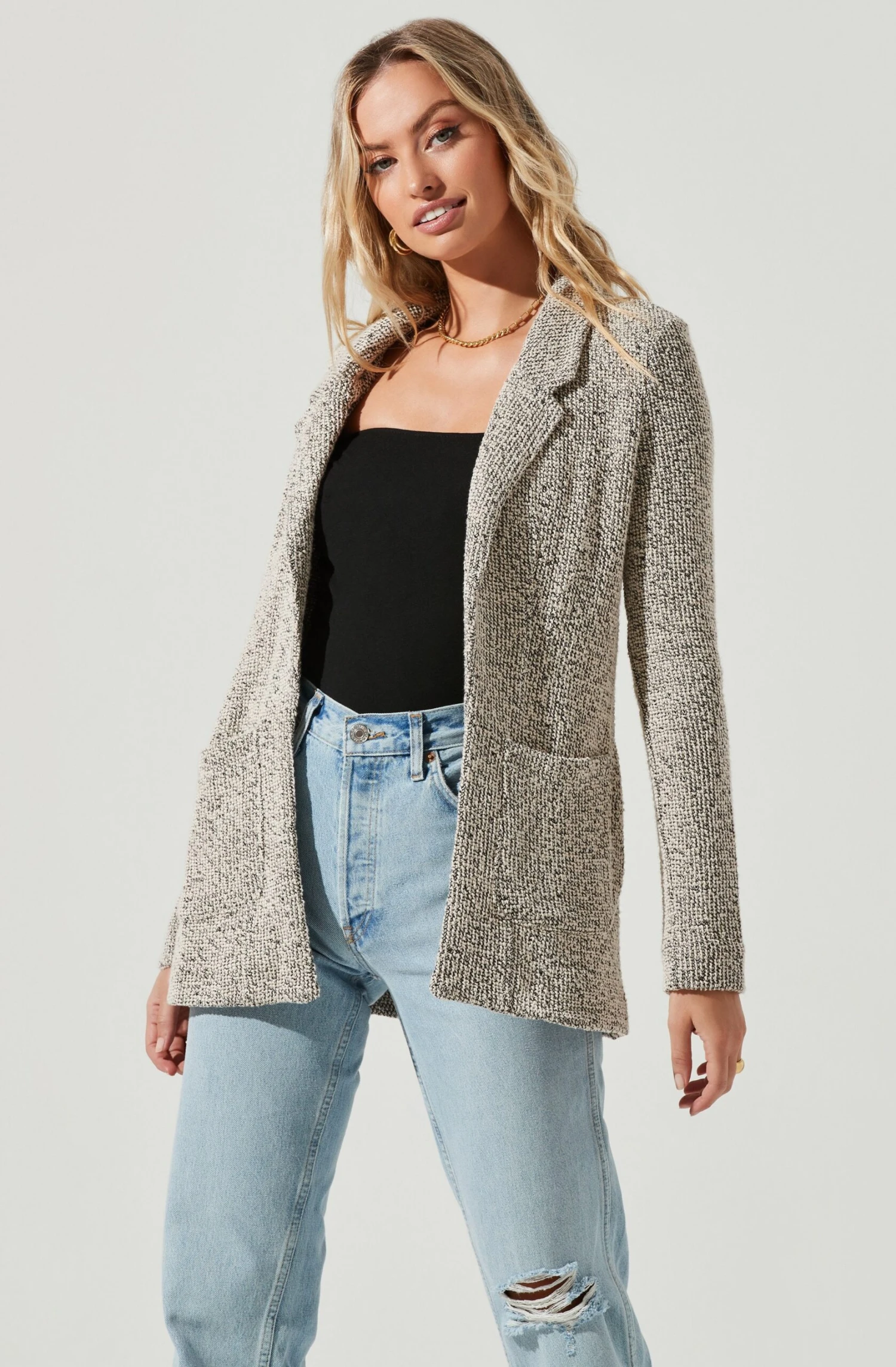 Tweed Oversized Blazer 3 Tweed Oversized Blazer