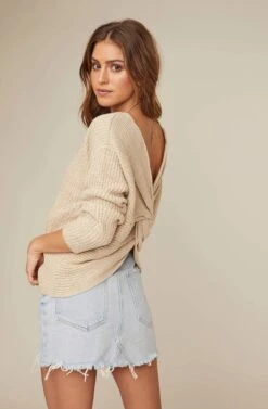 Twist Back Sweater