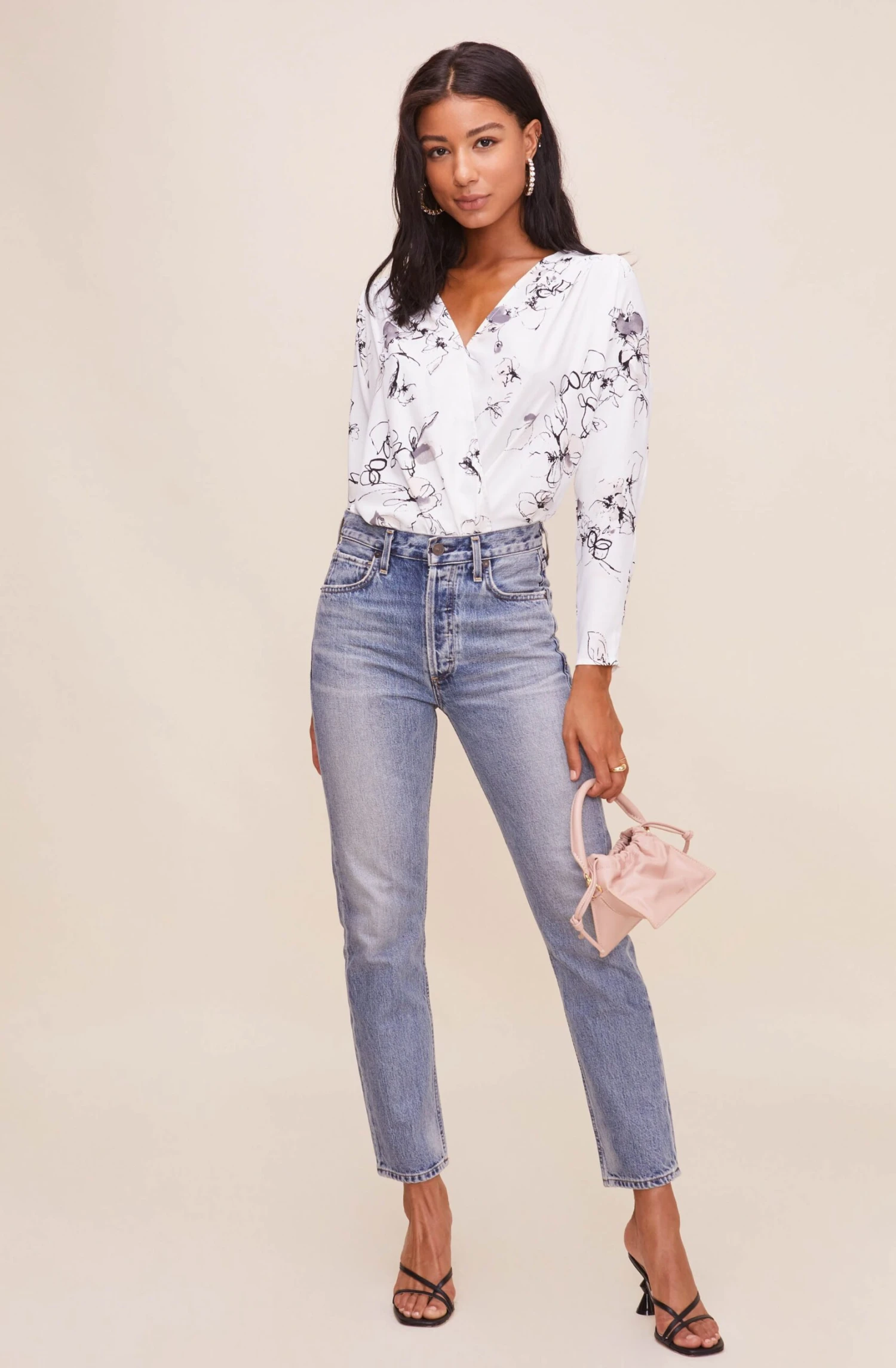 Drape Front Long Sleeve Bodysuit 14 Drape Front Long Sleeve Bodysuit - Image 12