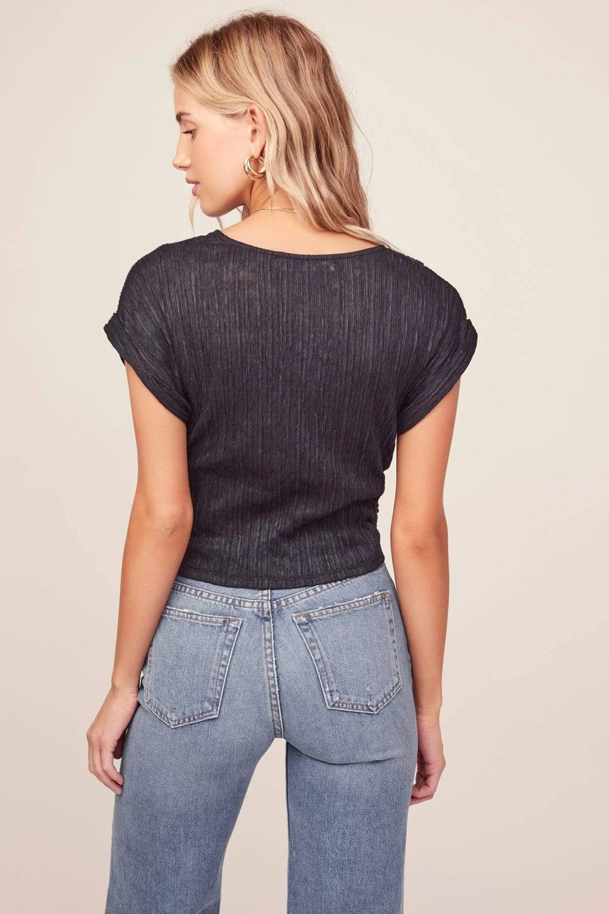 Plisse Button Top 5 Plisse Button Top - Image 3