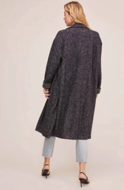 Quebec Long Jacket -Astr The Label Shop AT15604 NAVY IVORY 5