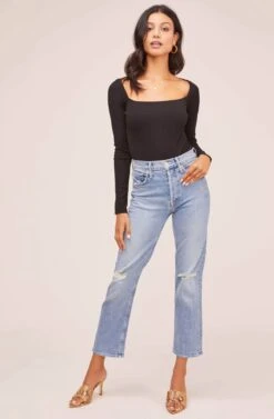 Raegan Bodysuit -Astr The Label Shop AT15694 BLACK 1