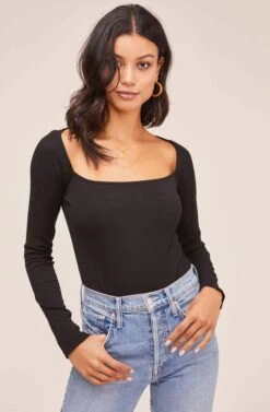Raegan Bodysuit -Astr The Label Shop AT15694 BLACK 2
