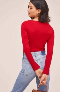 Raegan Bodysuit -Astr The Label Shop AT15694 RED 5