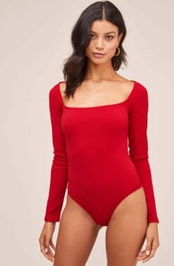 Raegan Bodysuit -Astr The Label Shop AT15694 RED 6
