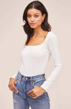 Raegan Bodysuit -Astr The Label Shop AT15694 WHITE 2