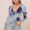 Tie Dye V Neck Bodysuit