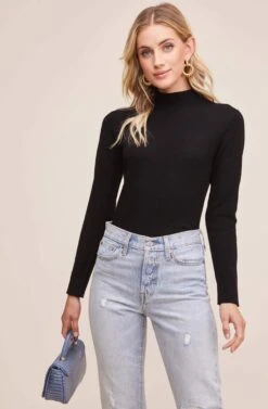 Leila Turtle Neck Sweater -Astr The Label Shop AT15921 BLACK 6