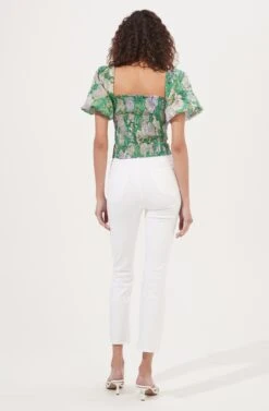 Sonnet Wrap Top -Astr The Label Shop AT16182 GREENLILACFLORAL 5