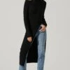 Hi Slit Turtleneck Sweater 1 Hi Slit Turtleneck Sweater -Astr The Label Shop AT16295 BLACK 1