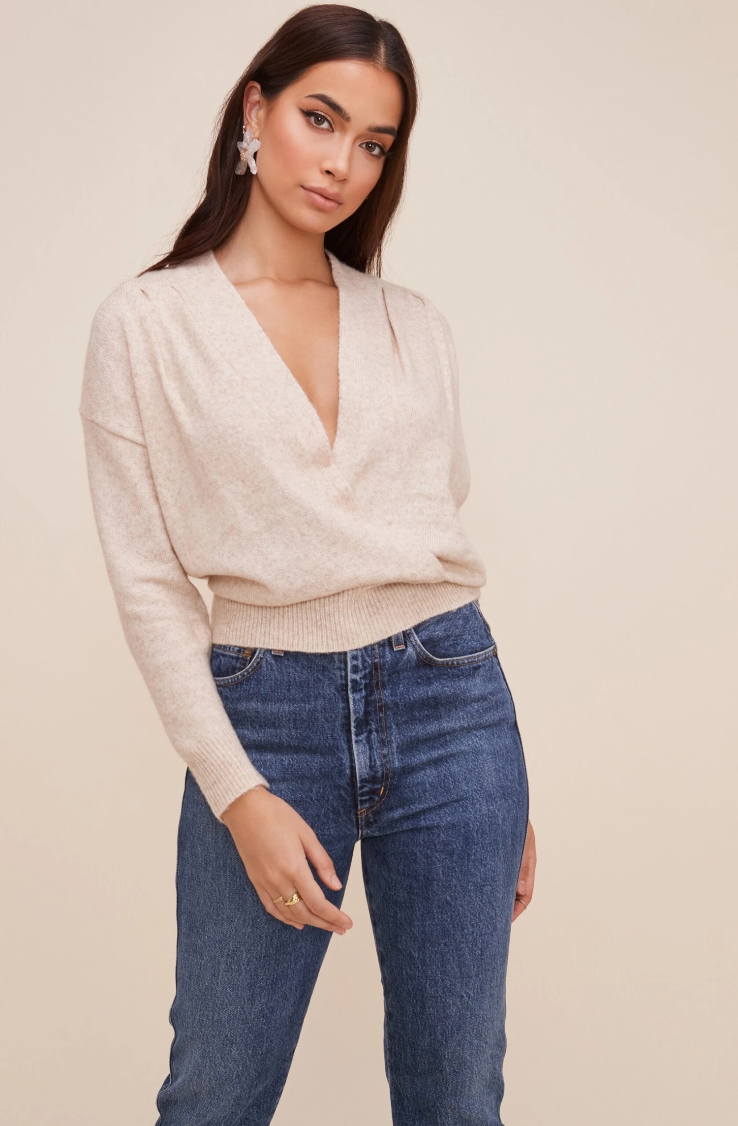 Pleated Wrap Sweater 3 Pleated Wrap Sweater