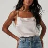 Drape Front Cami Bodysuit