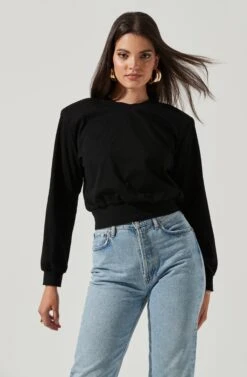 Volume Shoulder Sweatshirt