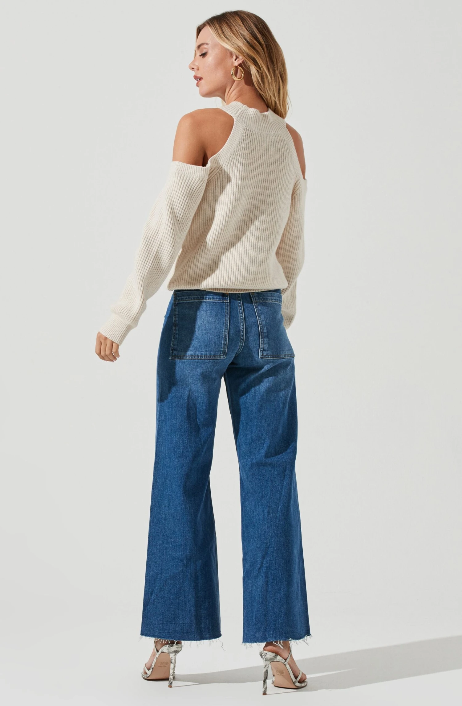 Cold Shoulder Mock Neck Sweater 4 Cold Shoulder Mock Neck Sweater - Image 2