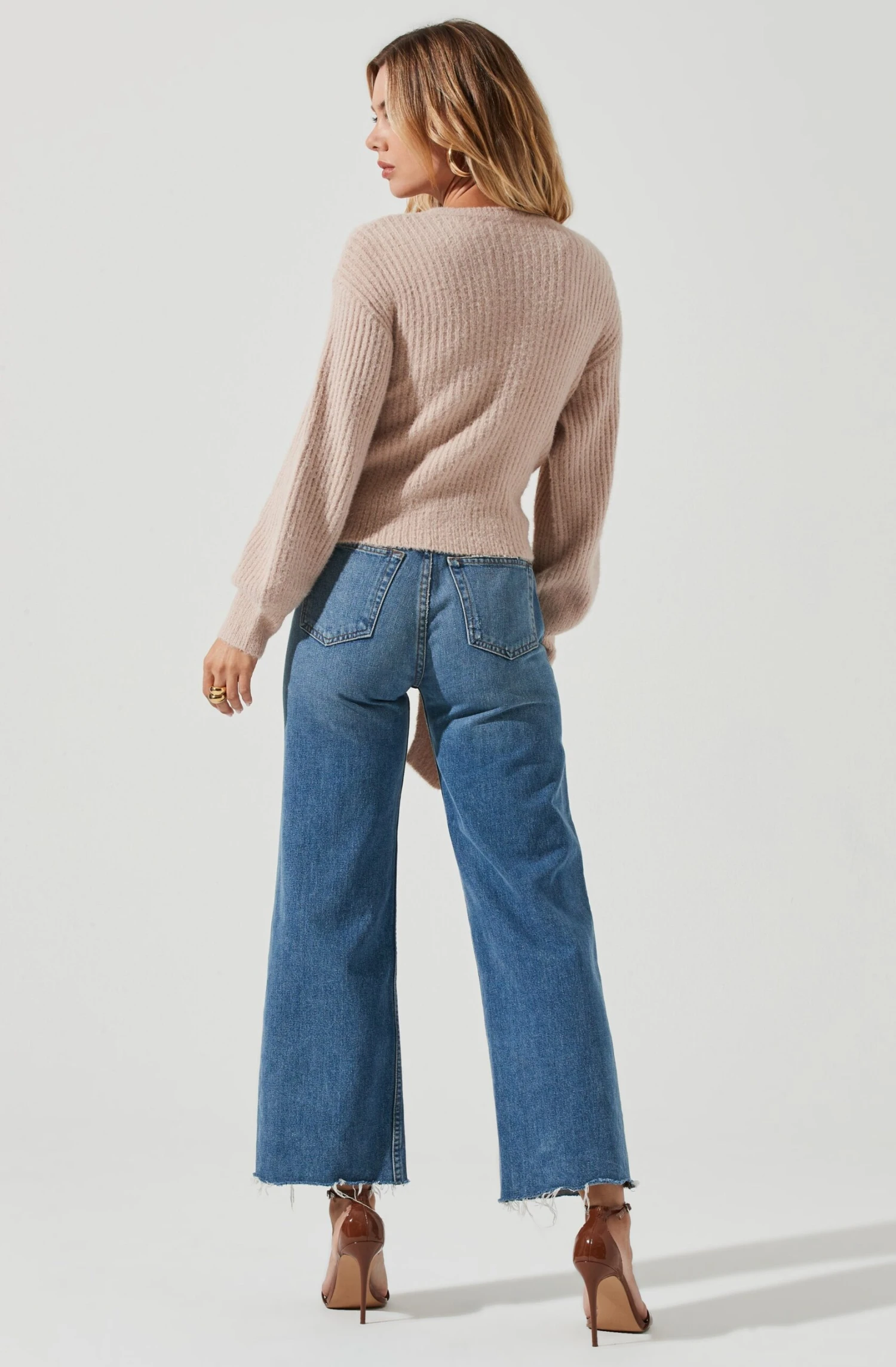 Fuzzy Tie Front Sweater 8 Fuzzy Tie Front Sweater - Image 6