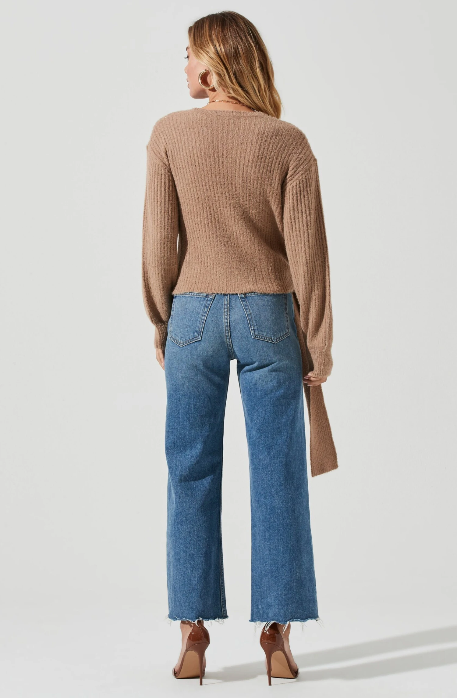 Fuzzy Tie Front Sweater 12 Fuzzy Tie Front Sweater - Image 10