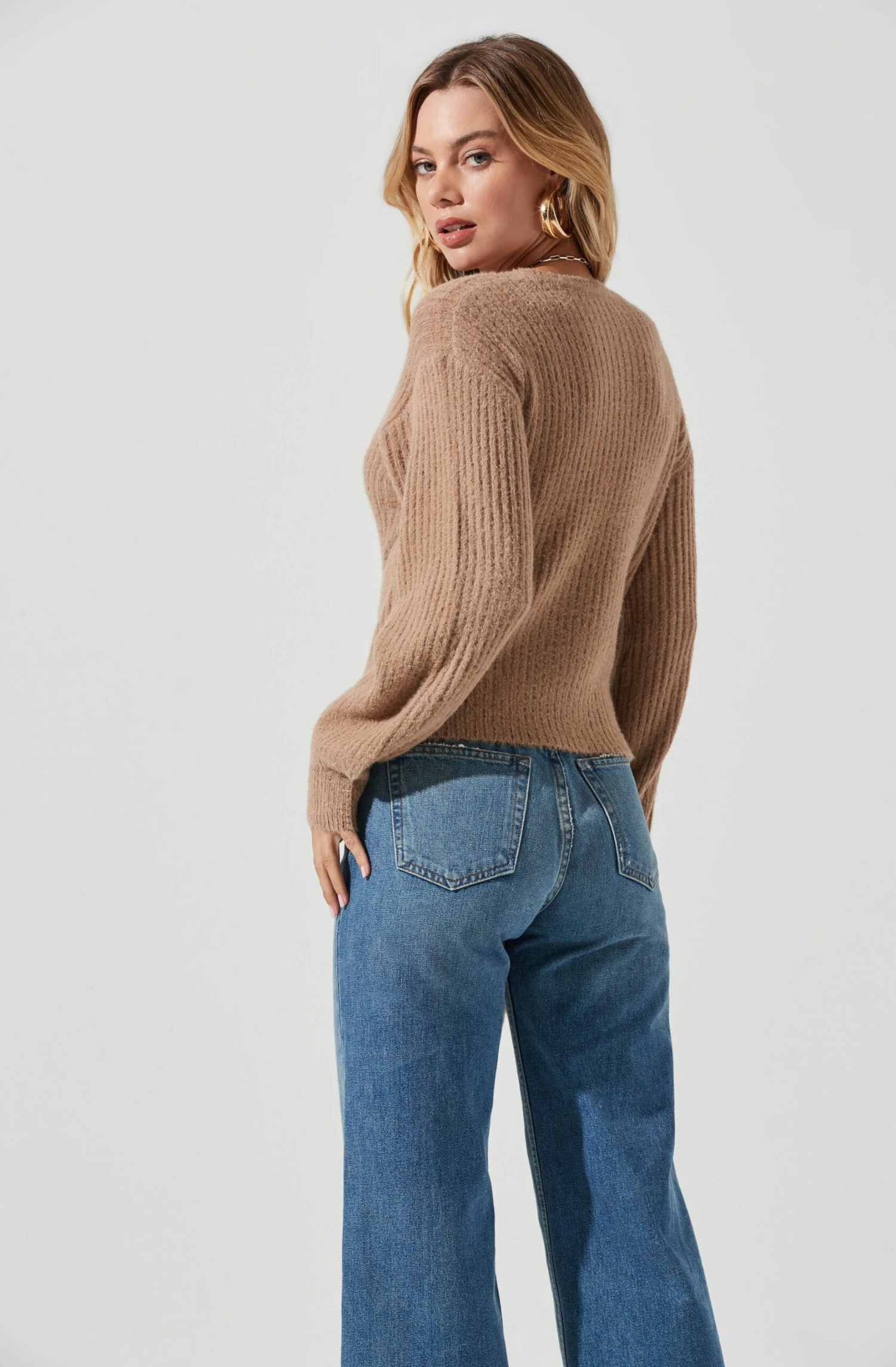 Fuzzy Tie Front Sweater 14 Fuzzy Tie Front Sweater - Image 12