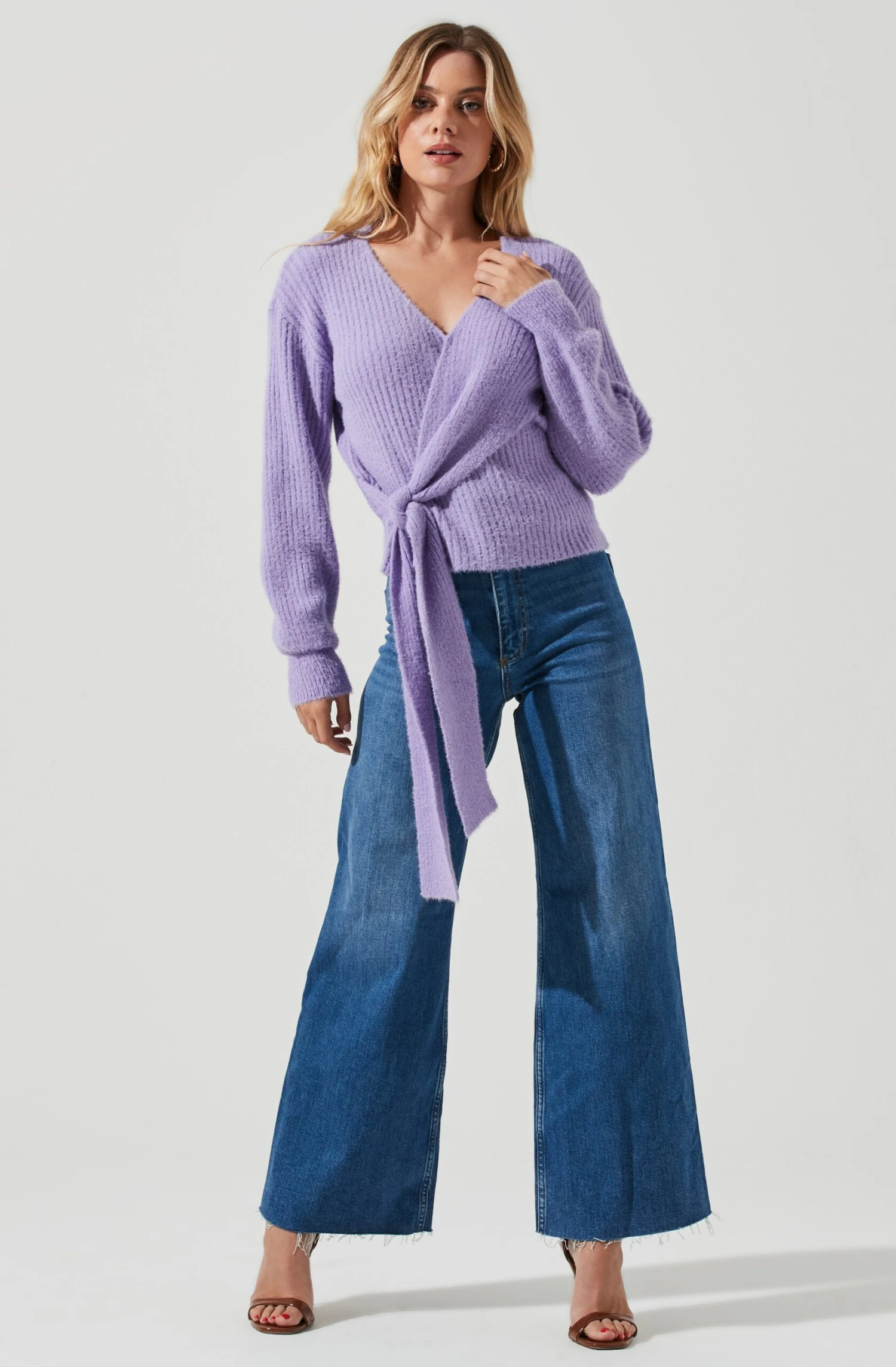 Fuzzy Tie Front Sweater 17 Fuzzy Tie Front Sweater - Image 15