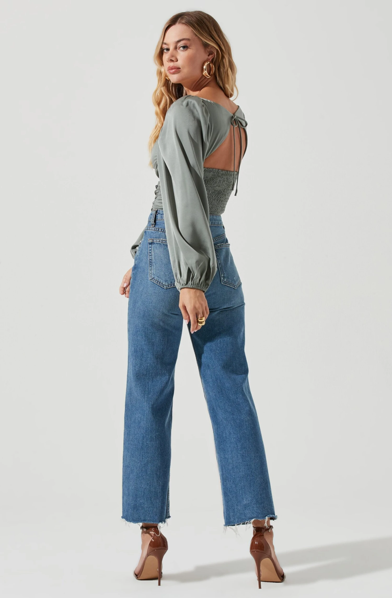 Long Sleeve Milkmaid Top 11 Long Sleeve Milkmaid Top - Image 9