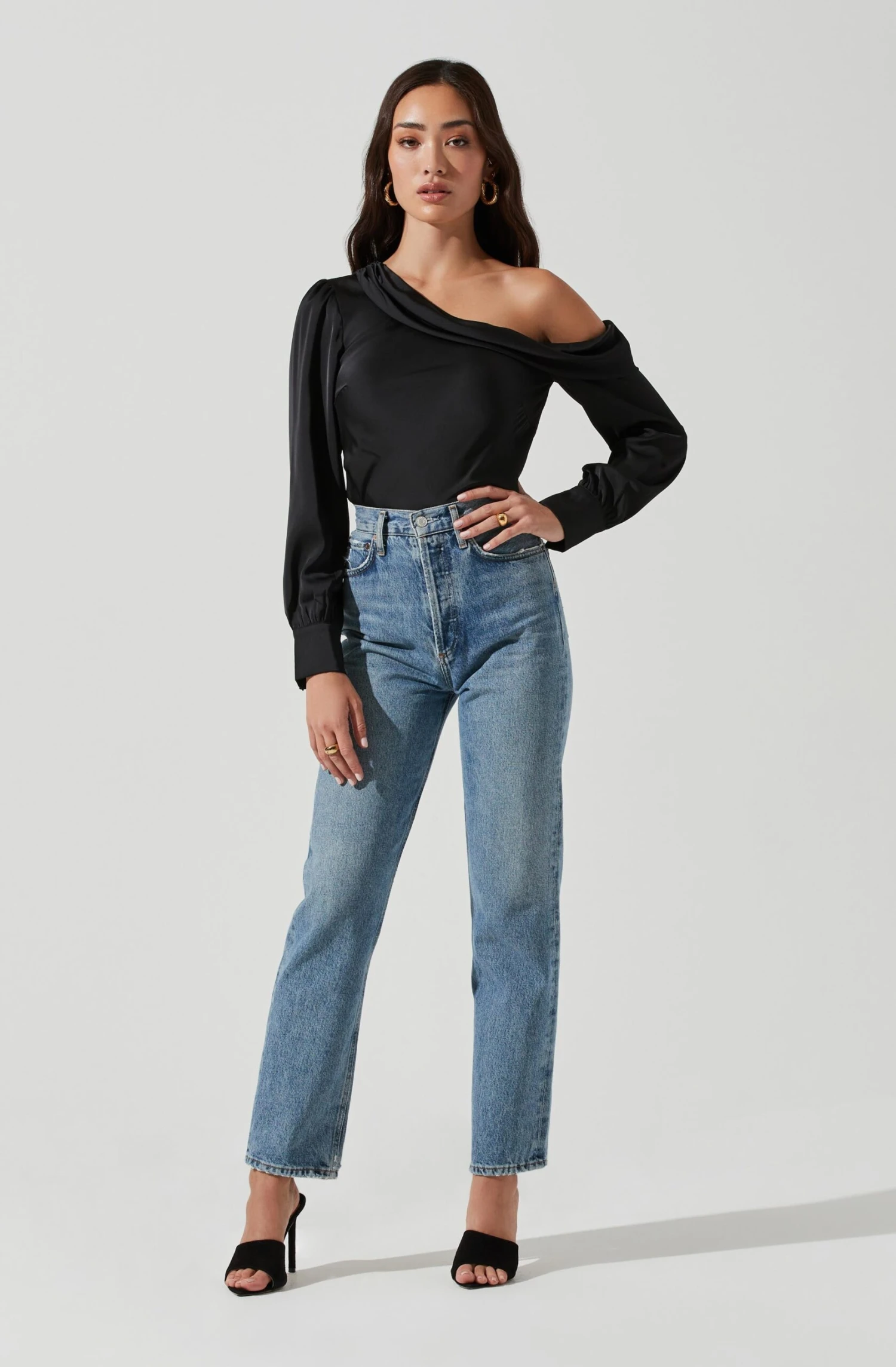 Ellen Draped Off Shoulder Long Sleeve Top 16 Ellen Draped Off Shoulder Long Sleeve Top - Image 14