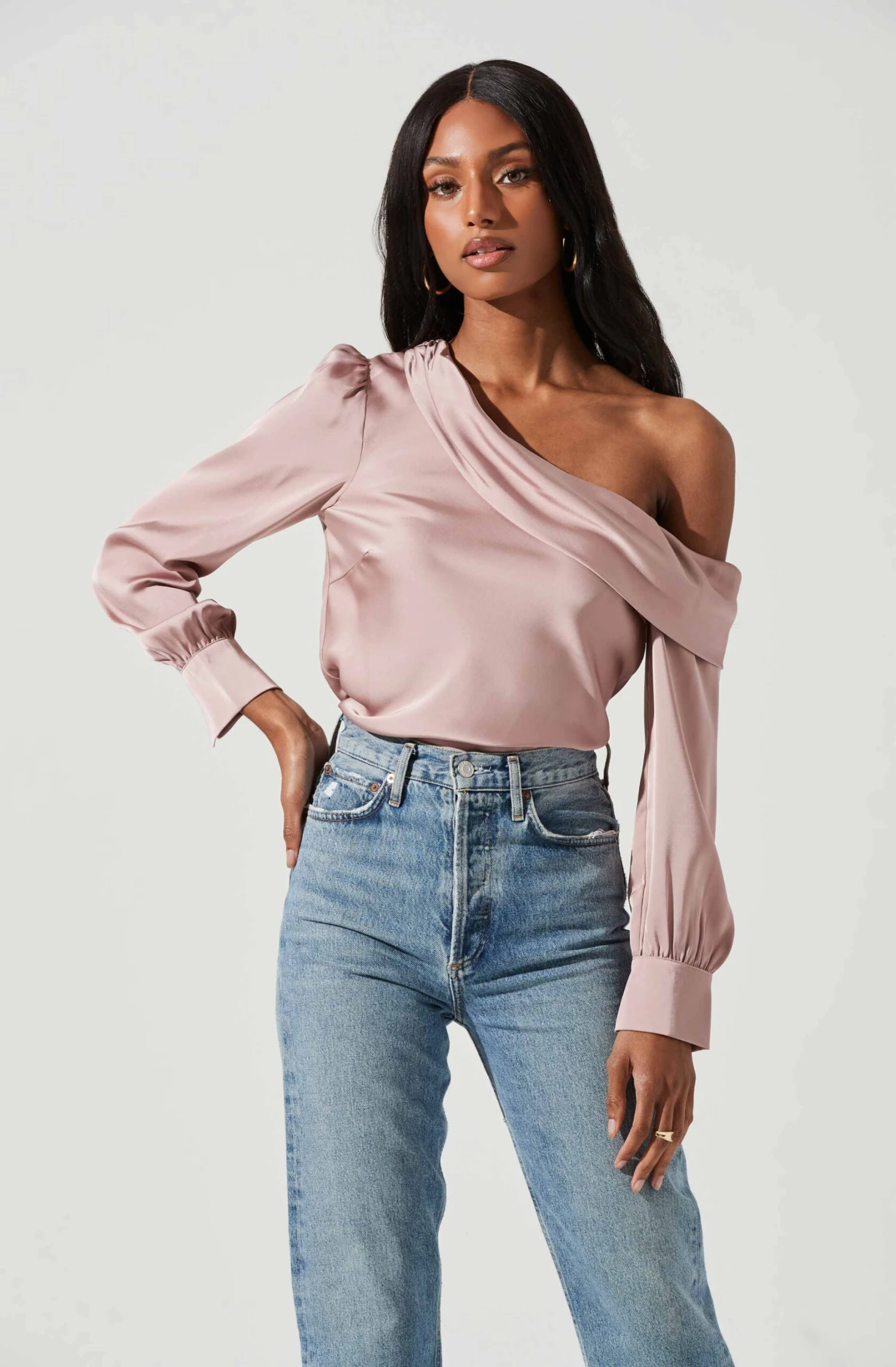 Ellen Draped Off Shoulder Long Sleeve Top 21 Ellen Draped Off Shoulder Long Sleeve Top - Image 19