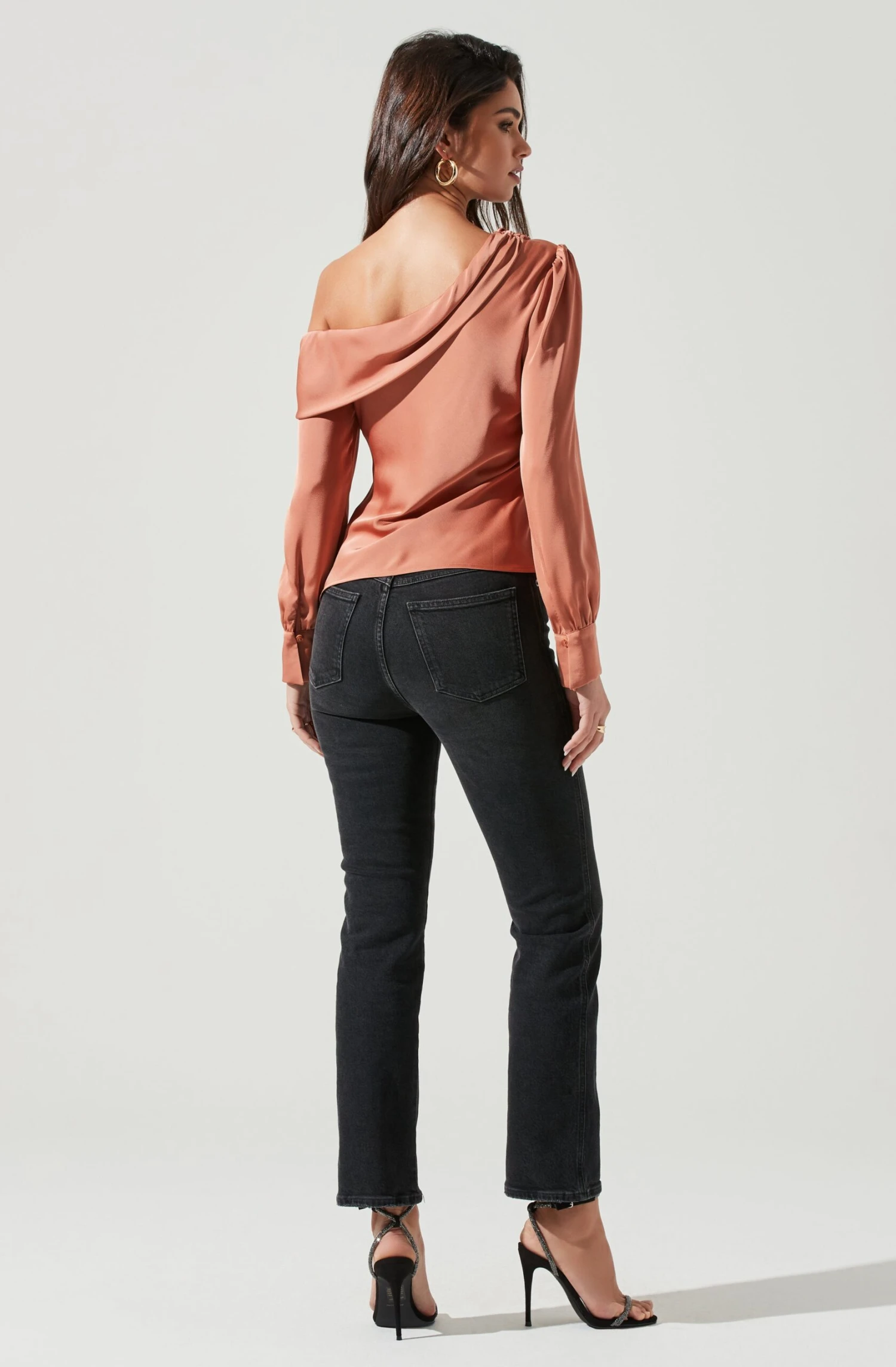 Ellen Draped Off Shoulder Long Sleeve Top 7 Ellen Draped Off Shoulder Long Sleeve Top - Image 5