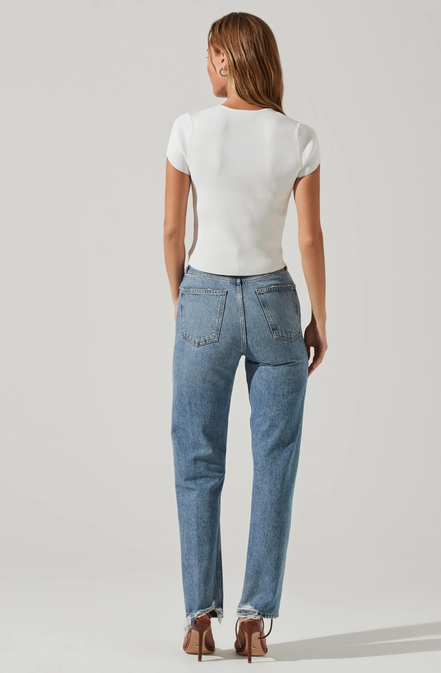 Cap Sleeve Ribbed Sweetheart Top 10 Cap Sleeve Ribbed Sweetheart Top - Image 8