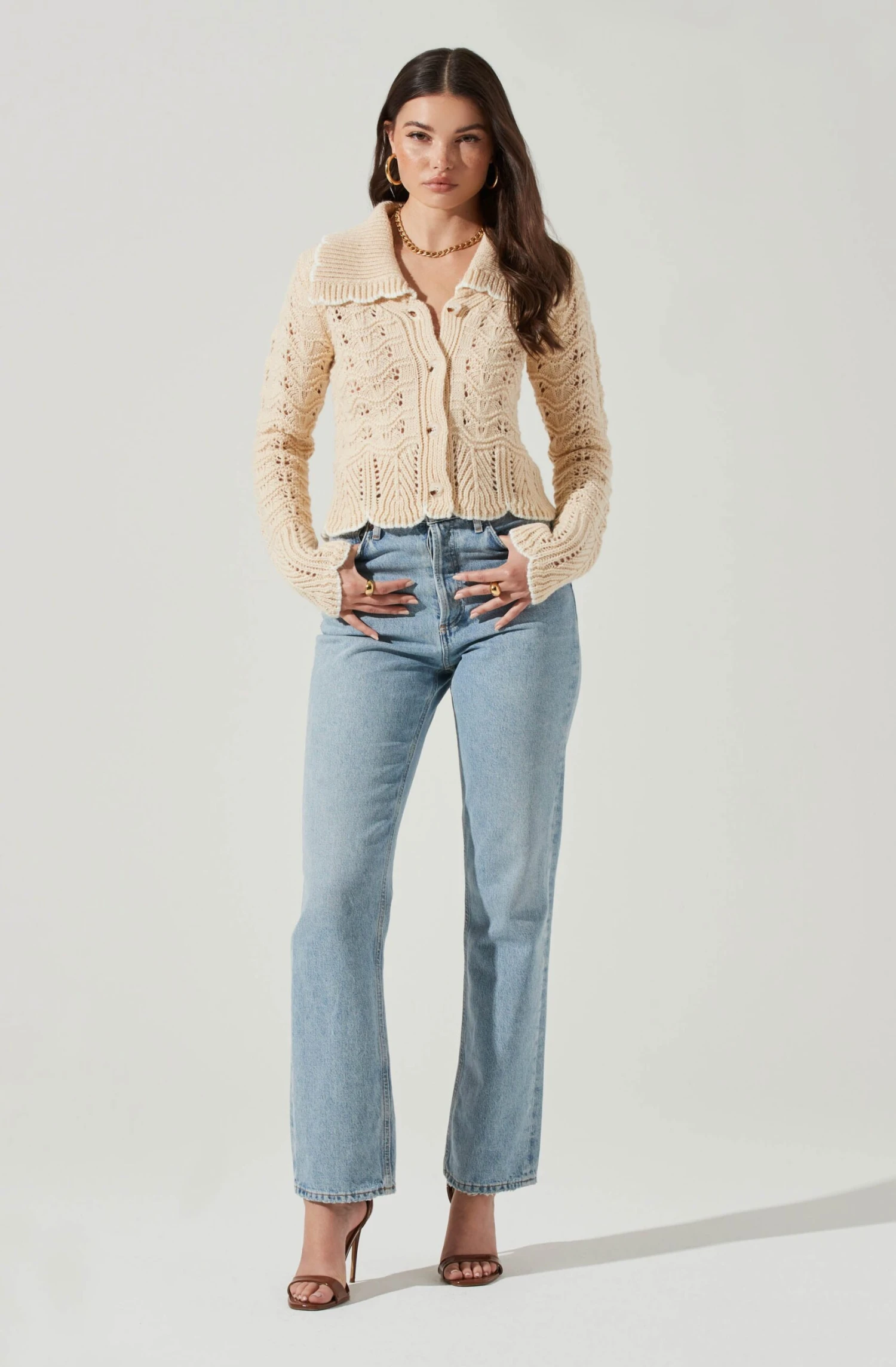 Scallop Collar Cardigan 6 Scallop Collar Cardigan - Image 4