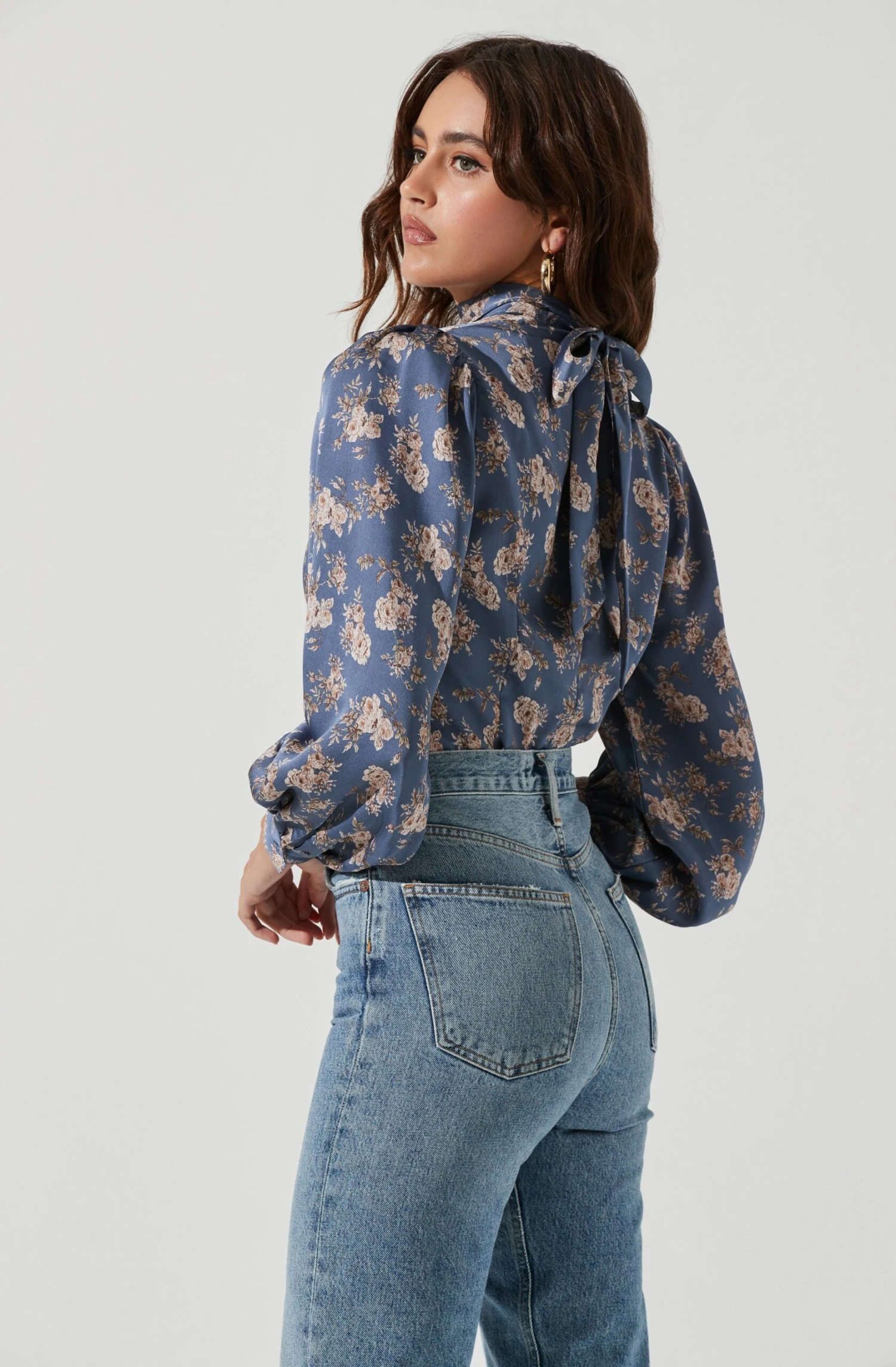 Mock Neck Tie Long Sleeve Top 8 Mock Neck Tie Long Sleeve Top - Image 6