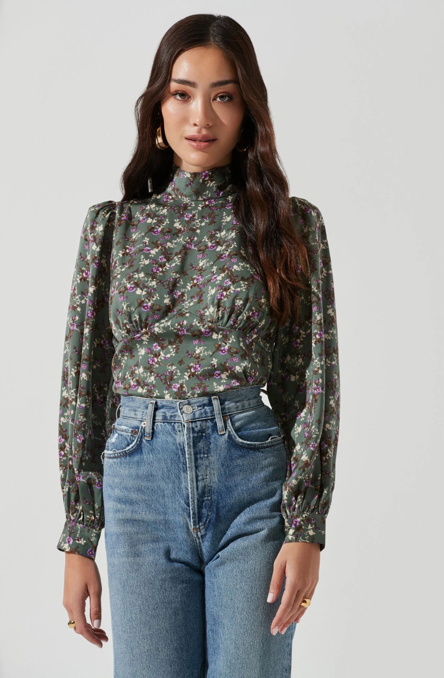 Mock Neck Tie Long Sleeve Top 12 Mock Neck Tie Long Sleeve Top - Image 10