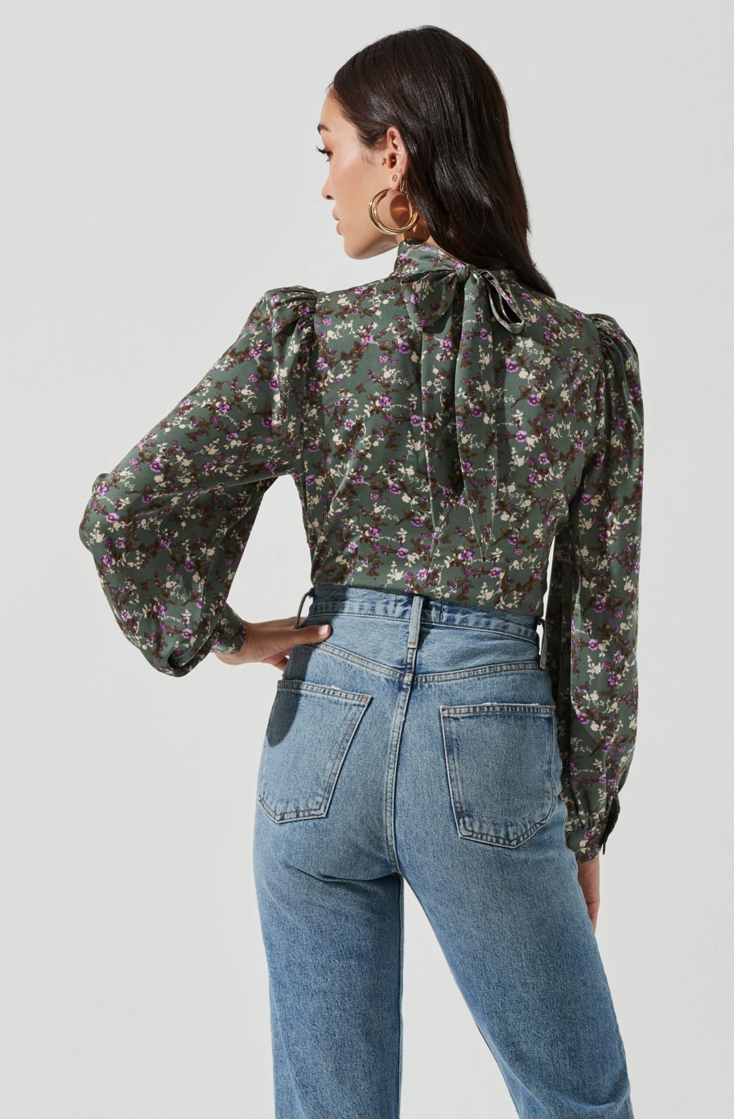 Mock Neck Tie Long Sleeve Top 10 Mock Neck Tie Long Sleeve Top - Image 8