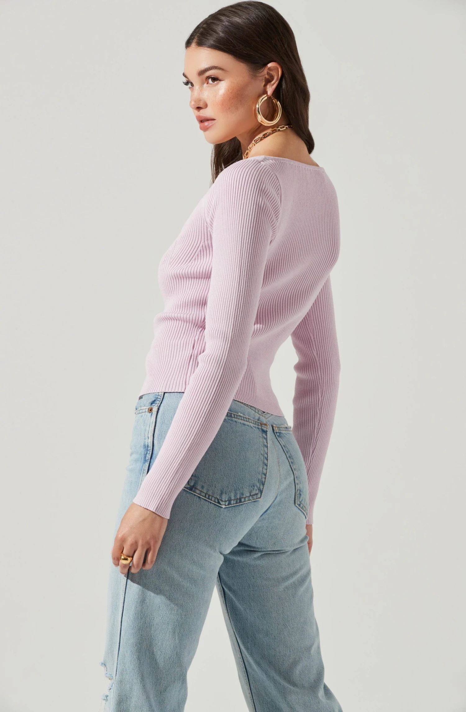 Long Sleeve V Neck Cardigan 20 Long Sleeve V Neck Cardigan - Image 18