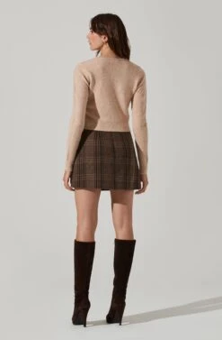 Pearl Button Cardigan -Astr The Label Shop AT17475 NATURAL 4