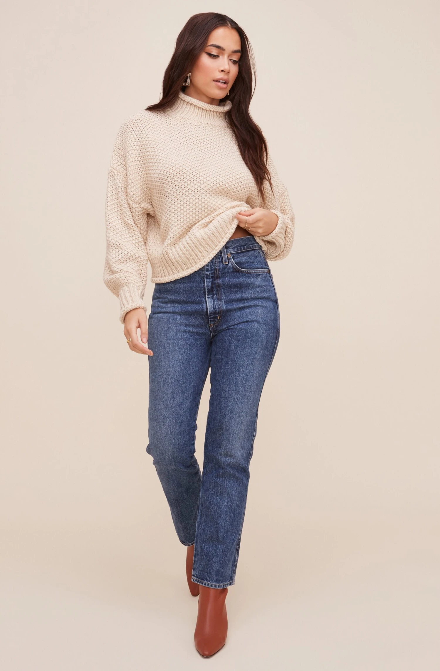 Mock Neck Knit Sweater 6 Mock Neck Knit Sweater - Image 4