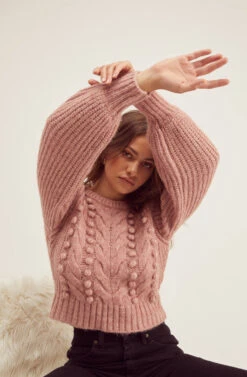 Tina Pom Pom Sweater -Astr The Label Shop FallSweaters 0078