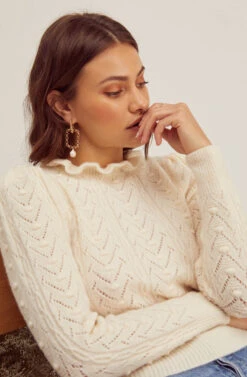 Sally Mock Neck Sweater 25 Sally Mock Neck Sweater -Astr The Label Shop FallSweaters 0419