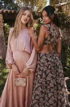 Floral Ruffle Cutout Maxi Dress 13 Floral Ruffle Cutout Maxi Dress -Astr The Label Shop LOOK 20 2902