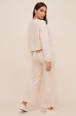 Knit Sweater And Pants Lounge Set 13 Knit Sweater And Pants Lounge Set -Astr The Label Shop LSET048 NATURAL 5