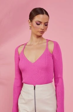 Estefania Shoulder Cutout Sweater -Astr The Label Shop RESORT 2052